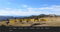 Desktop Screenshot of mountainvalleytrailrides.com.au
