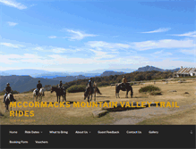 Tablet Screenshot of mountainvalleytrailrides.com.au